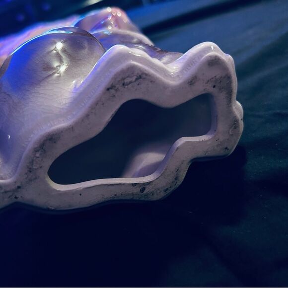 Cat with Ribbon Statue Ceramic - Picture 2 of 2